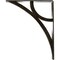 Ekena Millwork Galveston Wrought Iron Bracket, (Triple center brace), Antiqued Warm Silver 2"W x 10"D x 12"H BKTM02X10X12TGLAWS - alternate 5